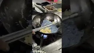 Blue Rice Chicken Making #shorts #bluerice #makingvideos #food #cooking  #viral #reels #foryou