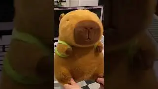 The Adorable Capybara Plush Toy with a Secret Turtle Backpack Friend #linkinbio