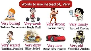 Words To Use Instead Of Very | Common English Vocabulary | Learn English vocabulary