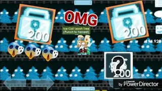 Harvesting 200 Ice Calf Leash Trees! OMG - Growtopia
