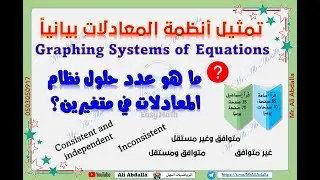 Graphing system of equations ❤️💯👌 تمثيل نظام المعادلات بيانياً