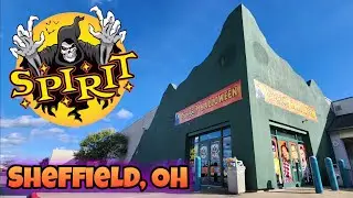 SPIRIT HALLOWEEN 2023 INSIDE ABANDONED GANDER MOUNTAIN - SHEFFIELD, OH