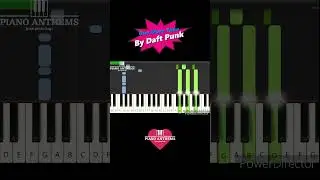Daft Punk - One More Time | Learn Piano Keys #piano #tutorial #music #melody #chords #pop