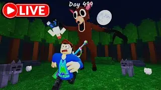 🔴 Can I SURVIVE 99 Nights in the Forest?! (ROBLOX)