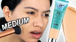 Тест на стойкость матирующего крема IT Cosmetics CC Oil-Free Matte Cream (средней стойкости) 12 дней после нанесения, день 6