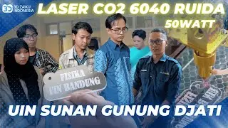TRAINING ON THE 6040 50WATT RUIDA CO2 LASER MACHINE AT UIN SUNAN GUNUNG DJATI BANDUNG‼️
