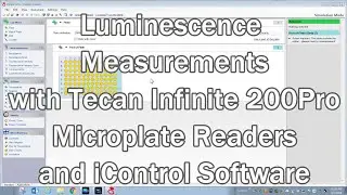 Luminescence Measurements with Tecan Infinite 200Pro Microplate Readers and iControl Software