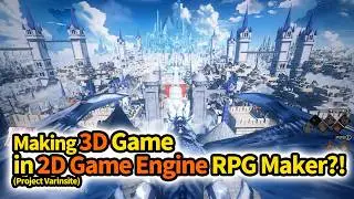 Making a 3D Game in a 2D Game engine RPG Maker?! Exploring the Massive Sky City (Project Varinsite)