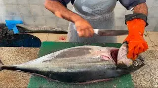 Popular Tuna & Amazing Barracuda Fish Cutting Skills //Fast Fish Cutting Silly Knife