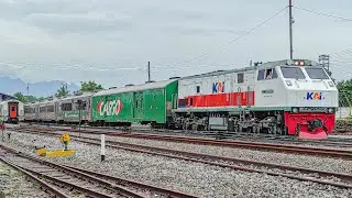 KA Blambangan Ekspres Terlambat Parah Akibat Banjir dan Tertahan Lama di Stasiun Kalisat #keretaapi 