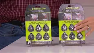 Panther Vision Set of 12 Ultra Bright LED Button Lamps on QVC