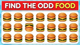 Сможете ли вы найти лишнюю еду? 🍔 🍕
