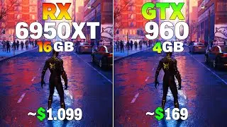 RX 6950 XT vs GTX 960 - Test in 8 Games