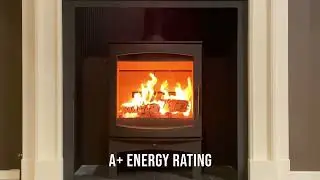 Tinderbox Tall wood burning stove, 5kW - ECODesign 2022, Smoke Control Area Exempt, A+ Energy Rating