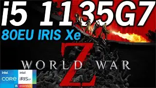 Мировая война Z: Последствия - Intel i5 - 1135G7 Tiger Lake Xe, производительность графики 1080P/...