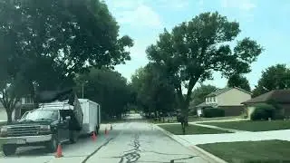 Relaxing drive Darien, IL  subdivisions 4k