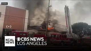 Battery storage facility catches fire in South Los Angeles