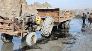 ​MASSIVE AXLE SNAP! 265 Tractor Recovery In Deep Mountain Water 🌊🚜