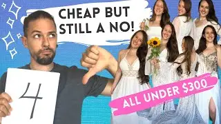 BEST Wedding Dress UNDER $300 (according to my fianc&eacute;): Trying on ASOS, Lulus, Nordstrom, Modcloth +