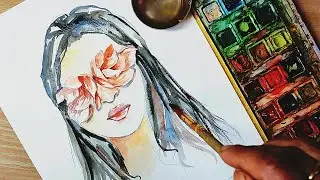 Easy watercolour painting | unique watercolour painting | sk academy of fine arts