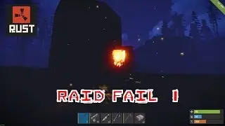Rust #1 - Wolf Counterraid (Solo survival) Raid FAIL