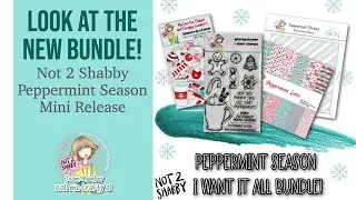 Did You See the NEW Stencil I DESIGNED?! Peppermint Season Mini Release @Not2ShabbyShop