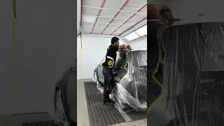 Large masking film for whole car painting #maskingfilm #autopainting #spraypaint #manufacturing