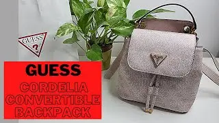 GUESS CORDELIA CONVERTIBLE BACKPACK UNBOXING