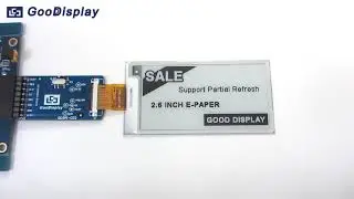 NEW 2.66 inch E-ink Display SSD1680 Monochrome, partial refesh and 4 grayscale, GDEY0266T90