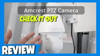 Уличная PTZ-камера Amcrest 4MP POE + AI IP с функцией панорамирования, наклона и масштабирования