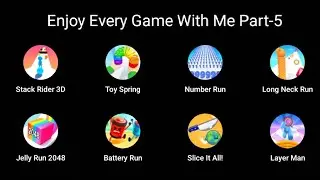 Stack Rider 3D, Toy Spring, Number Run, Long Neck Run, Jelly Run 2048 | Enjoy game with Me Part-5
