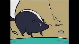 Skunk Drinks Quack&rsquo;s Pond
