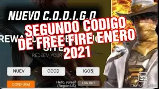 segundo c&oacute;digo de free fire enero 2021 se est&aacute; regalando pace ELITE por cada 10suscritoresdeja tu id