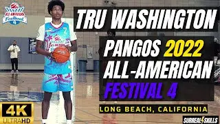 TRU WASHINGTON (CLASS of 2023) at the 2022 Pangos All American Fest 4 Aug 27-28 in Long Beach, CA🏀4K
