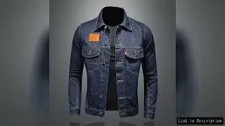Men's High-Quality Dark Blue Casual Denim Coat Classic Fashion European Style Handsome M-4XL 2024 Ne