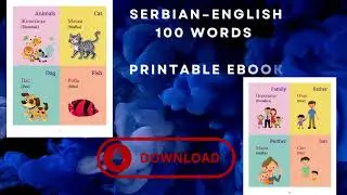 Serbian English First 100 words -e book