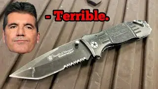 Smith and Wesson Extreme Ops Black Tanto SWFR2S Review - Cheap knives I DON'T like - Episode 4
