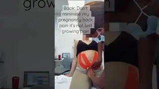 Viral Kinesiology taping for pregnancy back and pelvic pain #pregnancy #shorts #pregnancytips #tape