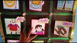 teaching learning aids vilom shabd chart