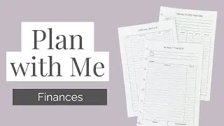 Plan With Me | All things Finances