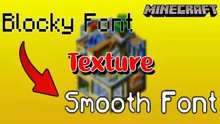 Smooth Font Texture For Minecraft Bedrock , PE