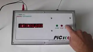 1/1000 sec. Accuracy Stopwatch (Thousandths) with PICmicro and 7 segment display
