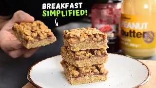I turned PB&J into a healthy breakfast bar&hellip; and it&rsquo;s SO easy!