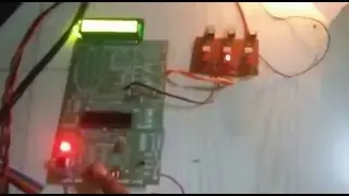Lamp intensity controlled by triac,with LCD indication