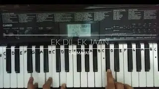 EK DIL EK JAAN|PADMAVAT|Piano Cover-Tutorial|Learn to play Piano Easily|Chords|Keyboard Notation