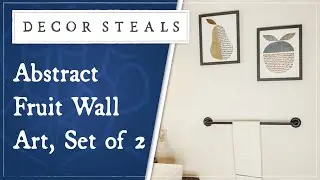 Decor Steals' Abstract Fruit Wall Art, Set of 2