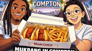WE TRIED MAIN CHICK HOT CHICKEN IN COMPTON 🍗🔥 (SPICY MUKBANG)