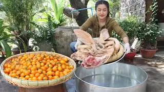 Cook and Eat: Yummy Cow tails and cow ears cooking | Cherry tomato recipes