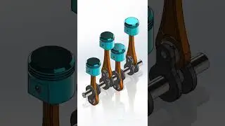 SolidWorks Training _ Part design✔️ #solidworks #shorts #crankshaft