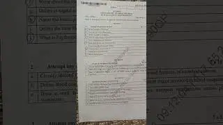 #B.pharma 1st semester ka paper 2020-21 #exam #shorts